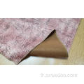 Tissu en velours imprimé en polyester pour meubles de canapé